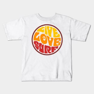 Live Love surf Kids T-Shirt